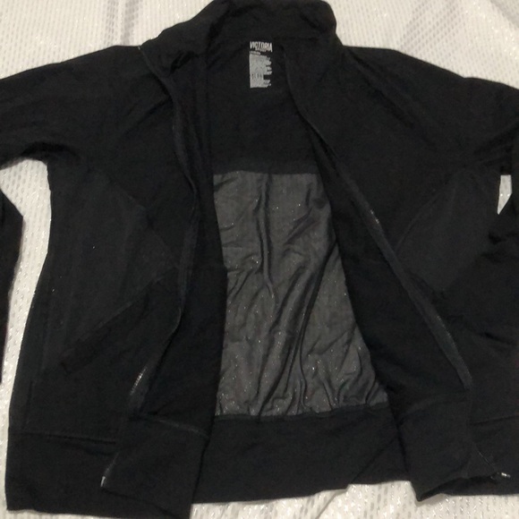 Victoria Sport by Victoria’s Secret Solid Black Jacket Womens Size L - Picture 4 of 9